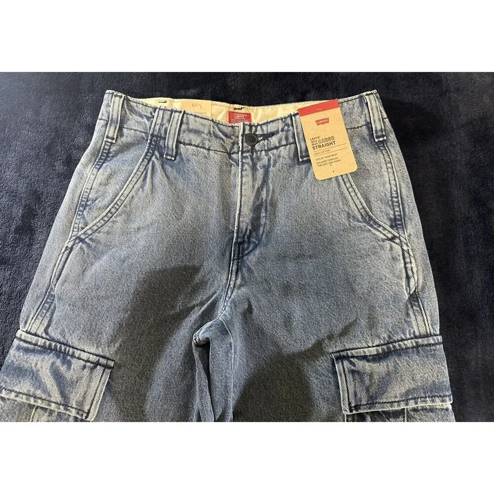 LEVI’S XX CARGO STRAIGHT Denim Jeans Blue 28x30
